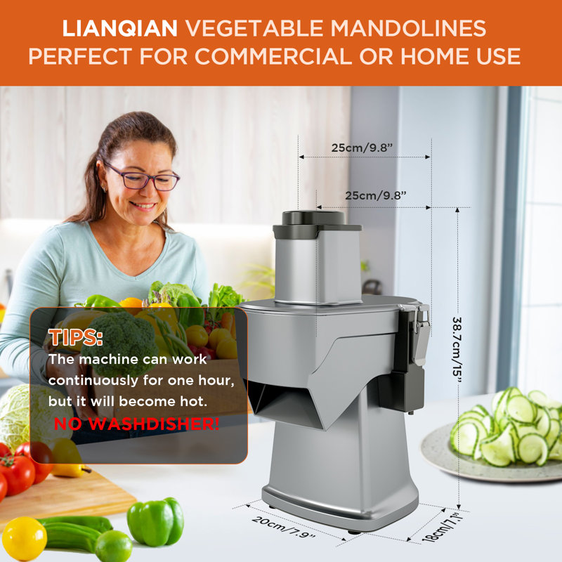 Kcourh Commercial Electric Multifunctional Vegetable Chopper Food